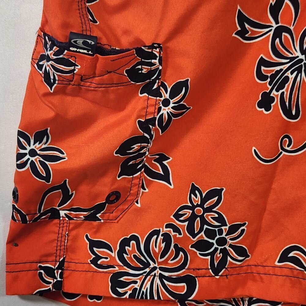 O'NEILL Men's 21 Inch Size M Floral Print Drawstring Boardshorts Beach Cruise - Picture 8 of 14